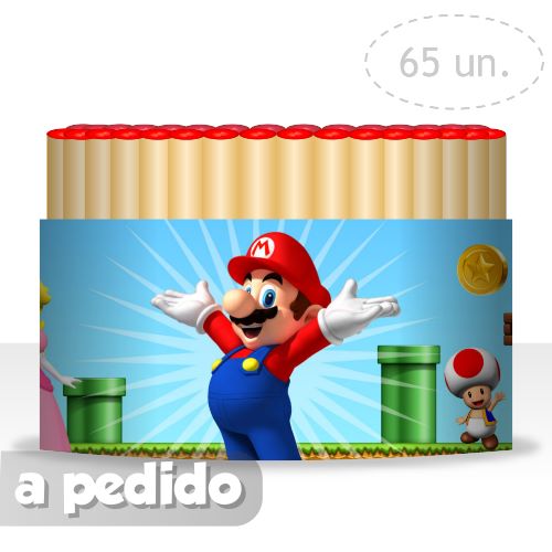 COTILLON ACTIVARTE Pack Cumpleaños Super Mario Bros X 6 Cotillón Activarte
